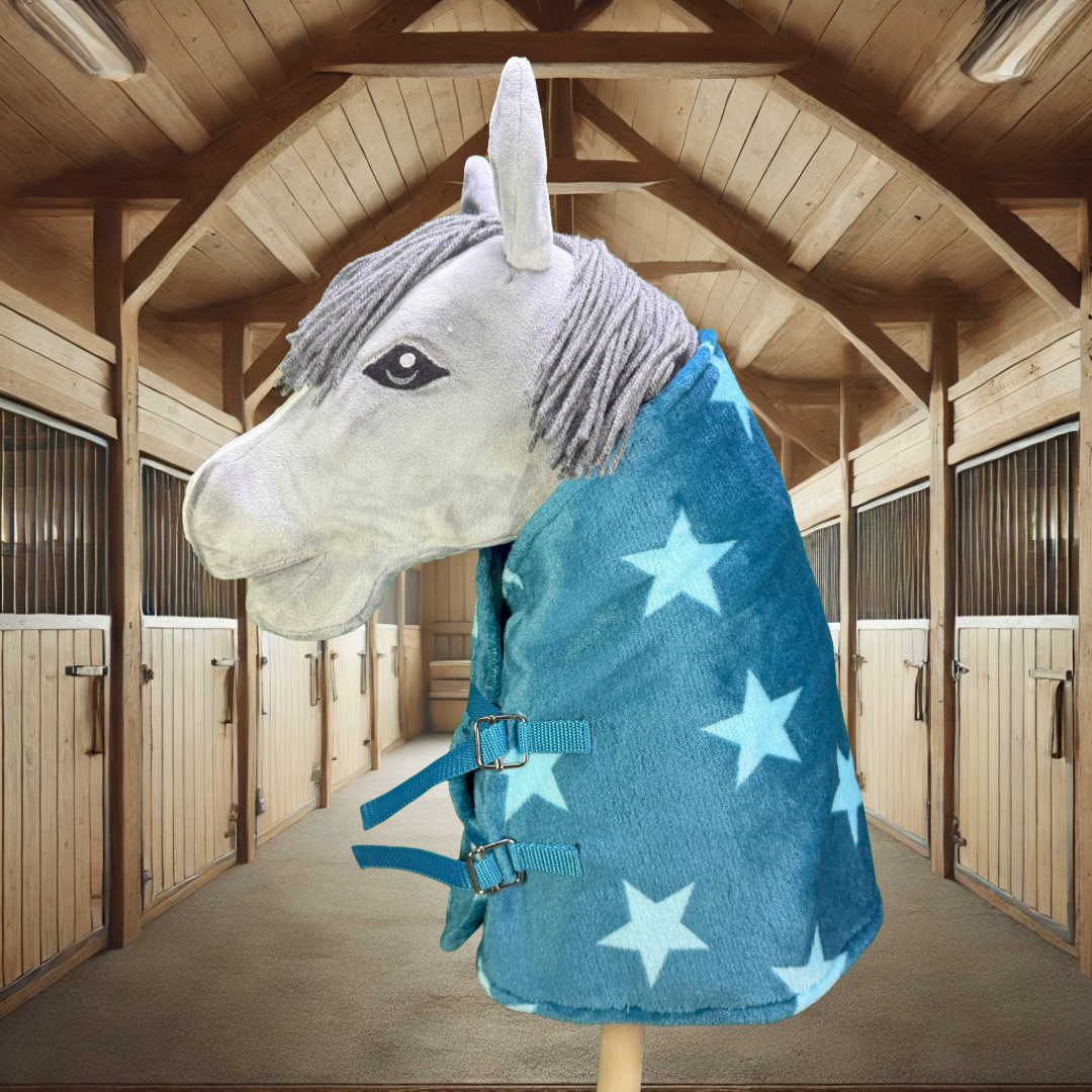 Stalldecke mit Sternen in petrol-mint 